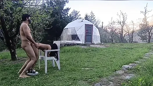 Part 2 - Desi outdoor sex with a stranger girl in the jungle.