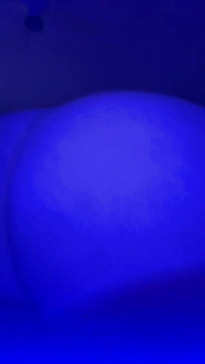 Big Booty Twerking in Blue Light