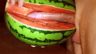 fruit fuck and self swallow - the best comes after cumming