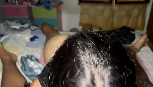 Deep throat and semen in the mouth, even though she didn't want to, she did it.