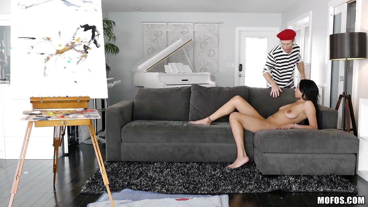 B Sides - Naughty Bethany Benz Displays Her Own Art & Deepthroats Michael Vegas