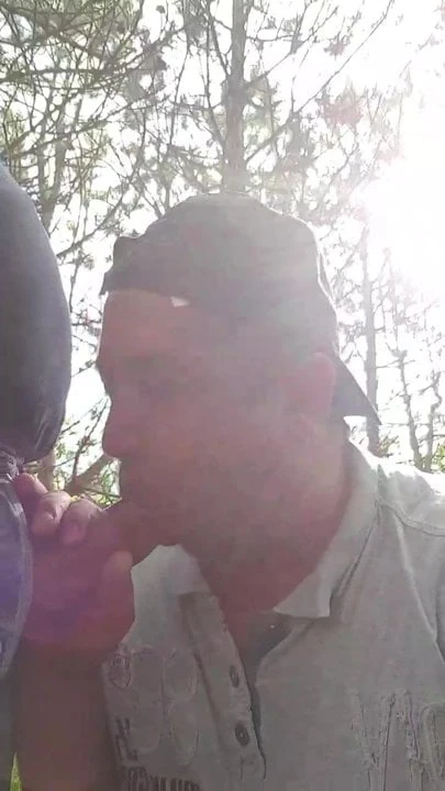 out door handjob and blowjob