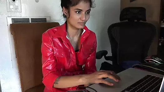 Red Leather Jacket Fetish - Like and subscribe