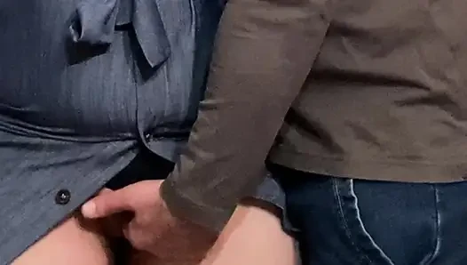 Perv Stepbrother Rubbing My Pussy in Subway