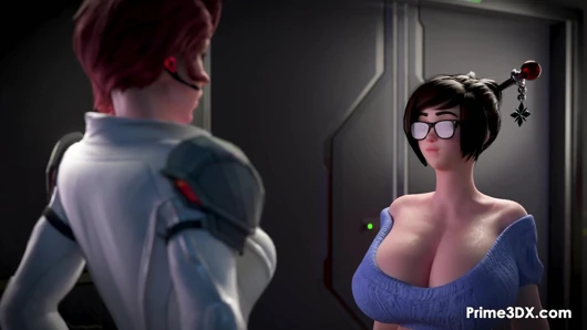 Geek gets in Futa Threesome at Prime3DX
