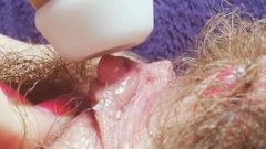 Milf buceta peluda estimulação intensa do clitóris