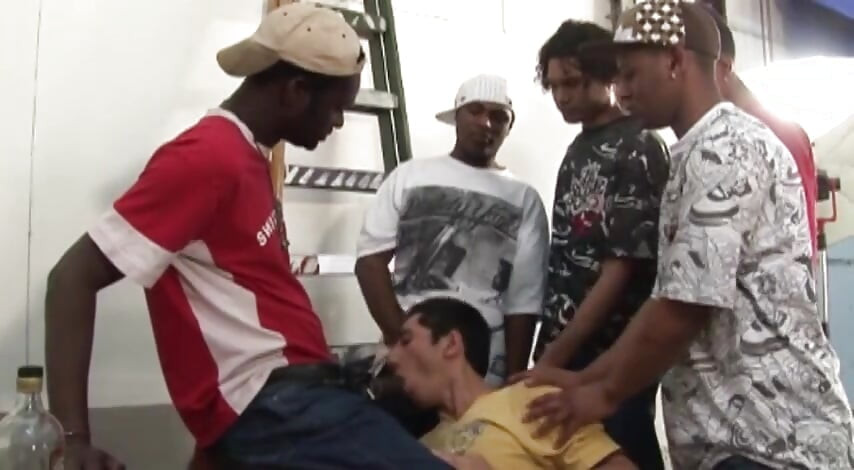 Those dirty boys are so nasty to this one horny guy