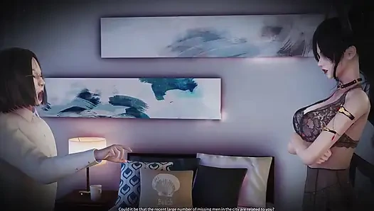 B040 Asian Beauty a Man Was Shrunk by Two Beauties and Used as a Dildo and Piston