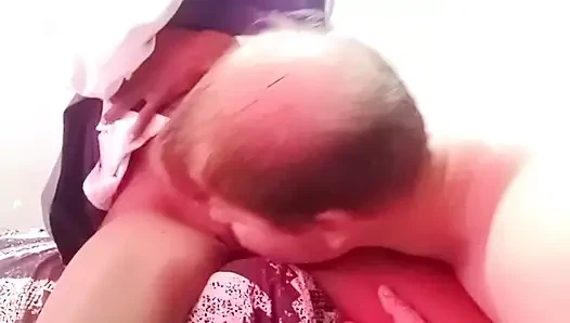 18 Year Old Teen Girl Pussy Played by Step Stepdaddy, Sucking His Cock