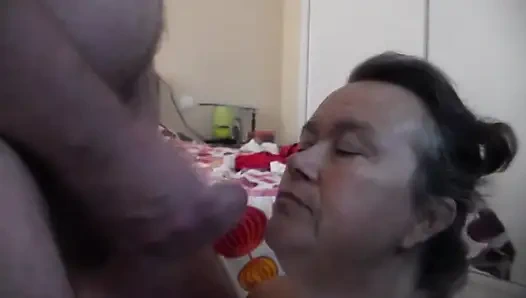 John is filling up Jens Mouth with his Cum