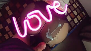 Big Ass Babe in Pantyhose Sucks Cock and Fucks by the Light of Pink Lamp LOVE - Amateur Couple Romantic Home Sex POV