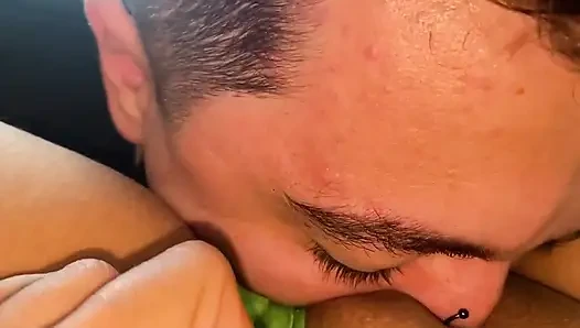 Cuck Worship Fucked Pussy and Cummed Feet After Real Session