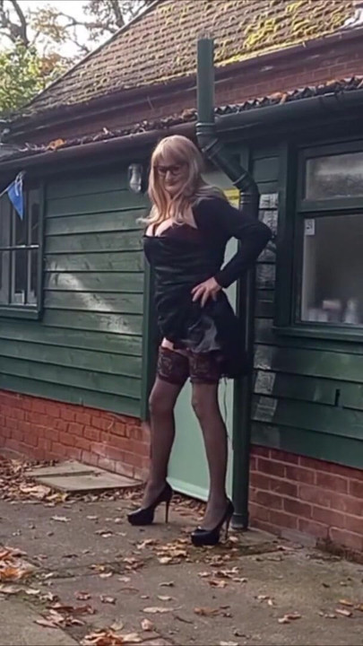 Emotional moment from "Gina Crossdressed and Showing Off"
