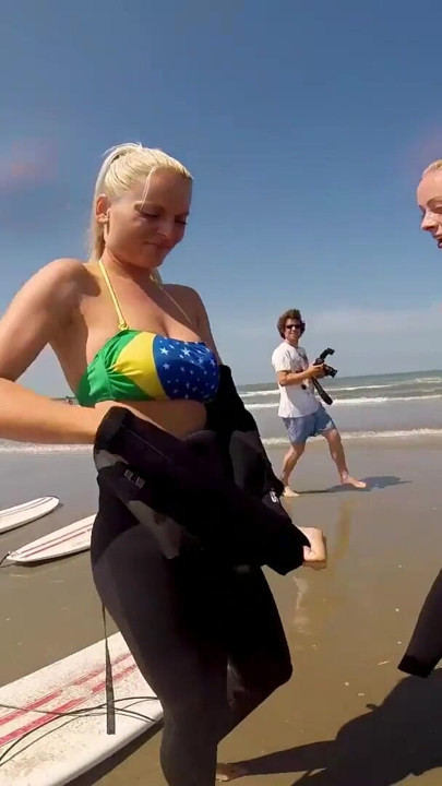 Surf’s Up! 4 Lesbian Cuties Cruising at SweetheartsClassics | Clip 1