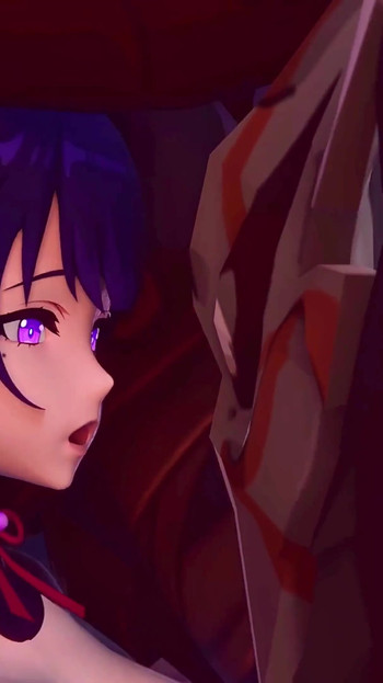 Genshin Impact - Raiden Shogun Gangbang by Hilichurl (4K Animation with Sound) | Clip 1