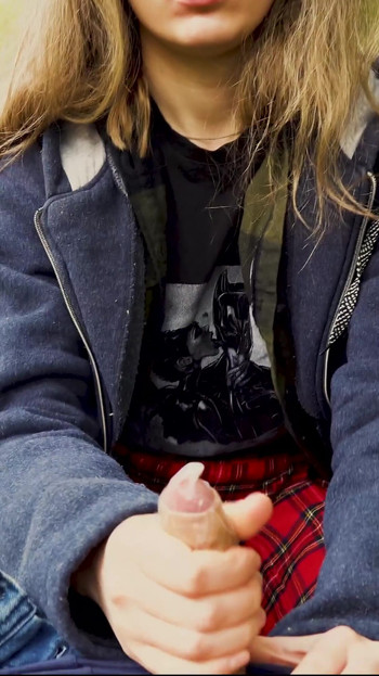 Memorable moment from "I took my girlfriend to the forest and persuaded her to masturbate to me in a condom. She broke down"