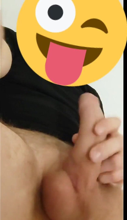 Glacing my black t-shirt with white creamy cum