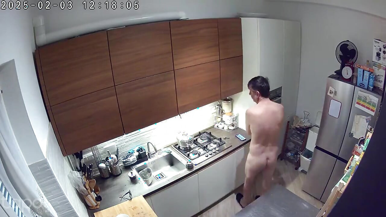 Nude at home