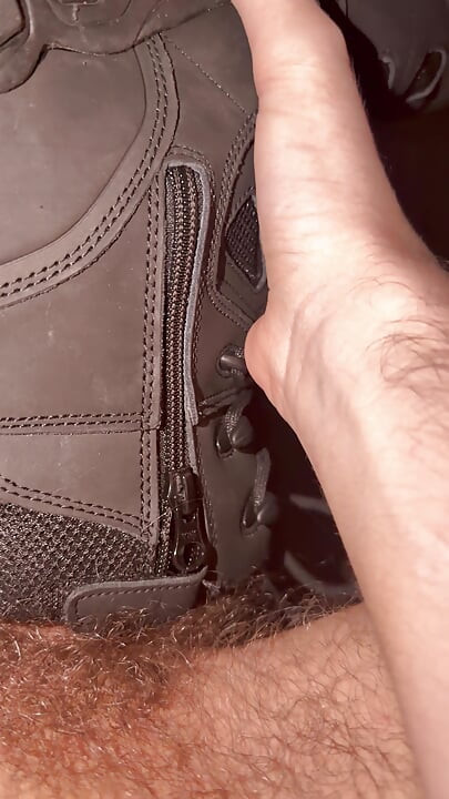 Having a fun time with my boot