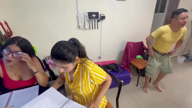 Perverted green old man fucks the two lesbian college students.