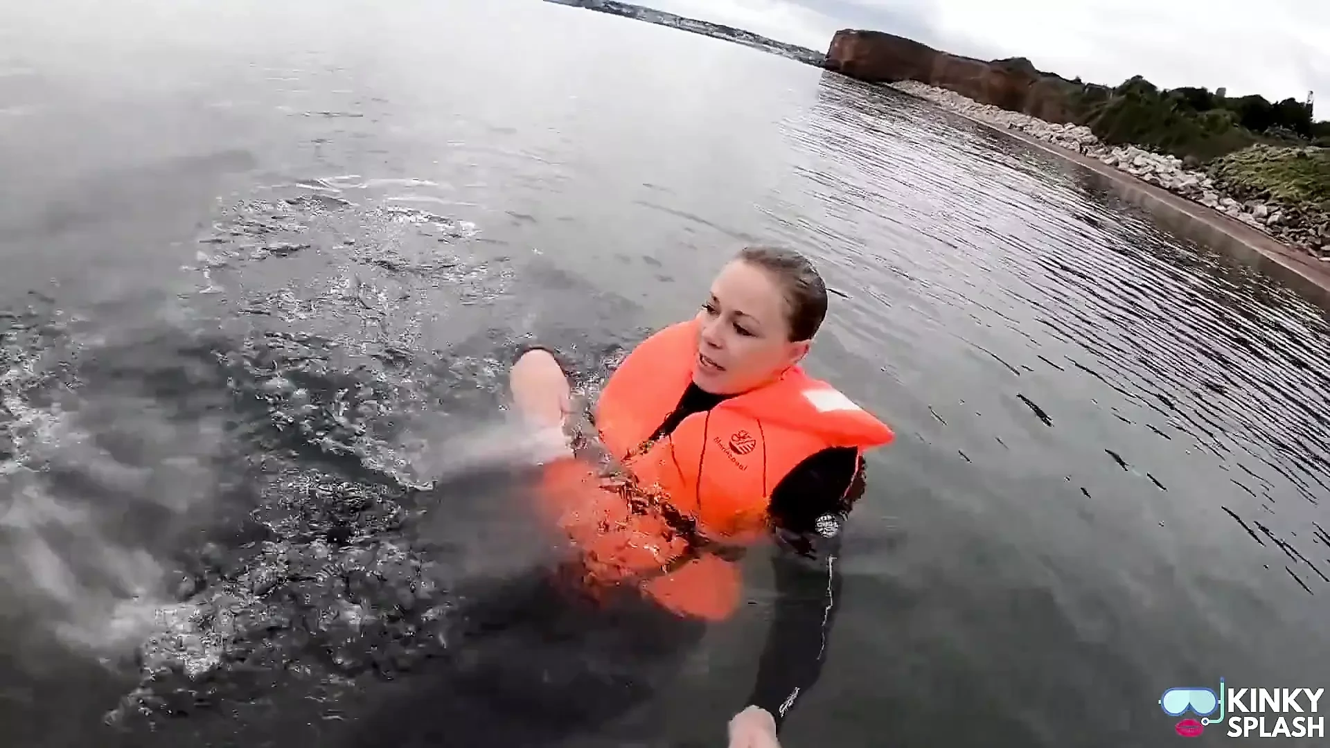 Strapped Tight & Floating Free - Sexy Wetsuit Life Jacket Test