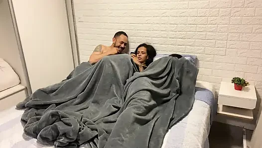 Wife had to share hotel bed with husband's stepsister