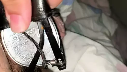 Cum on glasses.