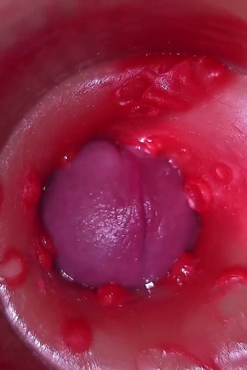 Camera in Vagina, Cervix POV, Creampie