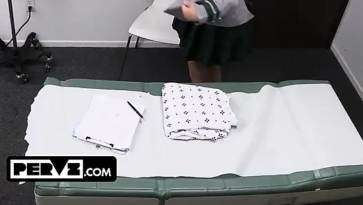 Busty Petite Natasha Nice & Crystal Chase Get Special Treatment From Perv Doctor