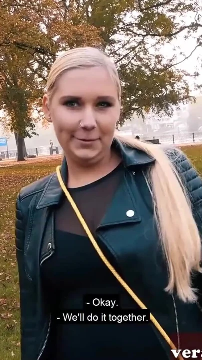 Risky Public Sex Date with german blonde teen slut | Clip 1