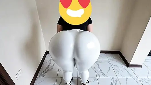 big-bootied woman with a big butt shaking it sexy