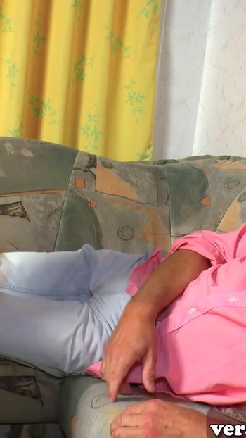 German stepdaughter persuades her stepdad to have family sex | Clip 1