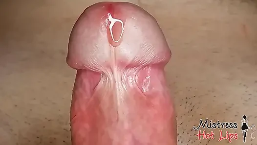 She Caresses His Frenulum and He Quickly Cums