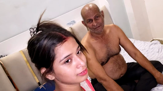 Indian Desi Step Father enjoyijng with Stepdaughter making Sex love