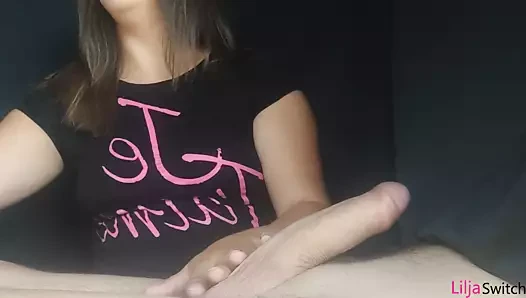 Elastik halkalar – horoz ve toplar handjob
