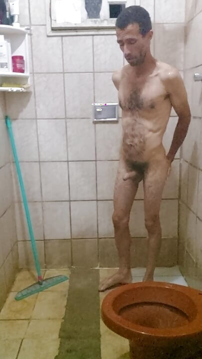 Me Taking a Shower with a Hard-on and Jerking off Until I Cum