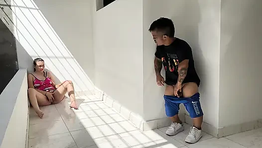 I Hear Some Exciting Moans and See My Sexy Stepsister Masturbating I Get...