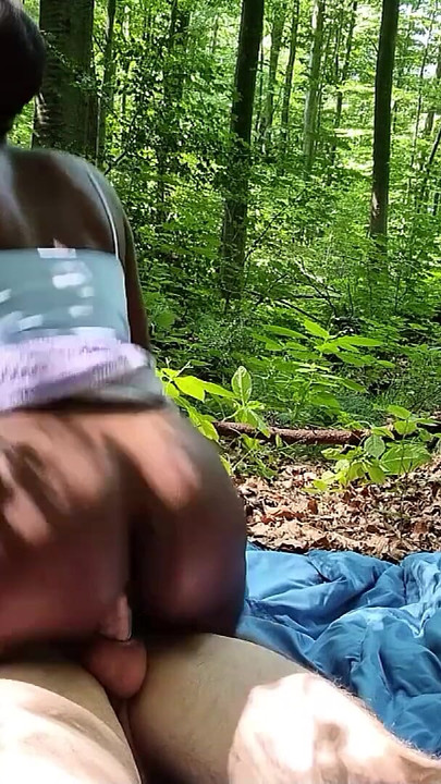 Spectacular moment from "Real Outdoor Amateur Sex between Ebony Zaawaadi and German Guy"