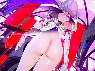 Genshin Impact - Noelle - Baile sexy desnudo (3D HENTAI)