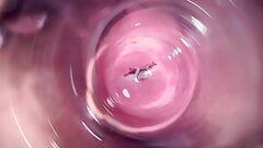 Dentro la vagina di Mia, telecamera interna nella figa adolescente
