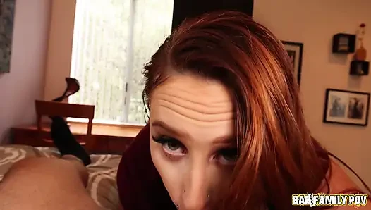 Badfamilypov - kızıl sürtük Alice Marie stresli üvey babasının neye ihtiyacı olduğunu biliyor