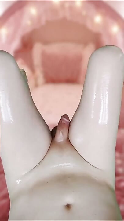 Pretty Delicious Legs Oiled Shiny Skin Soft Tasty Femboy Thighs Smooth Legs Cute Dick Masturbating