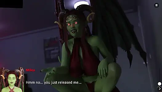 Мачеха отправляет видео сосания члена пасыну - заклинание Netorare #5 геймплей