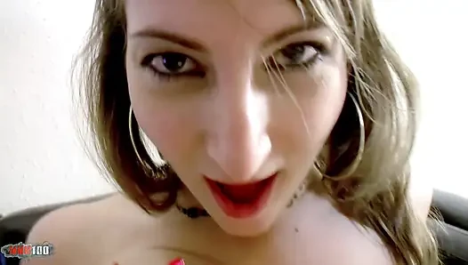 European Babe Charlotte De Castille Anal & Blowjob Party Action on Sofa