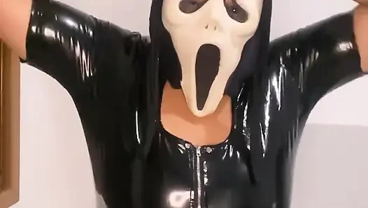 Ghostface Sexy Halloween Strp Latex