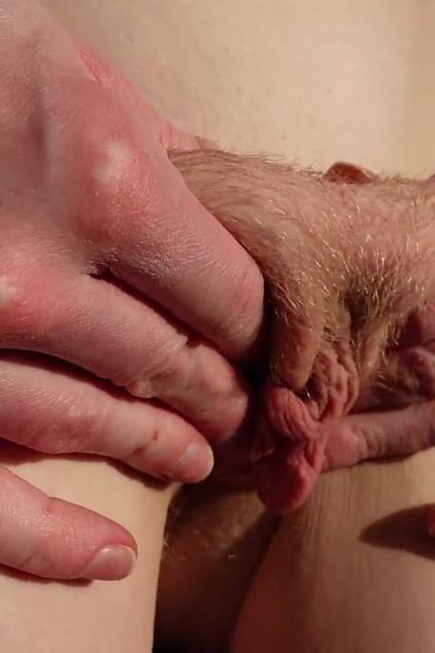 Playing with My Fat Pussy Mound (closeup)