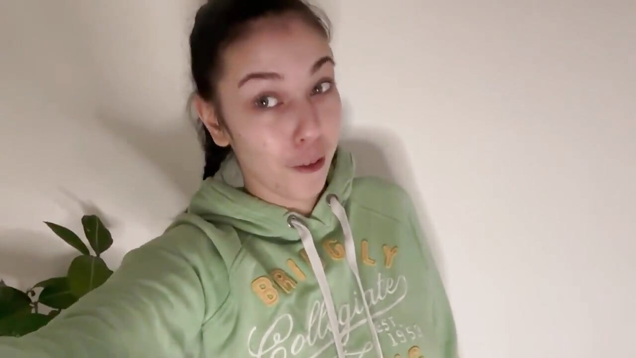 POV - This French Petite Slut Sucks My Cock, Does a Footjob and a Titjob and Gets a Cumshot
