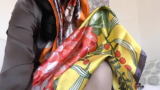 Exciting Satin Scarf Games! Lady Victoria Valente