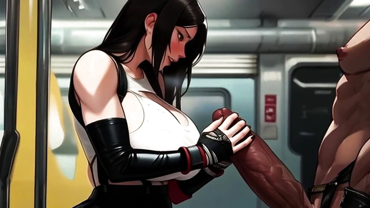 Tifa's Titties Demand Attention On The Midgar Train