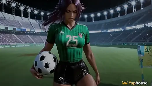 Yoruichi Shihouin at Soccer Practice in the Porn Ai Adaptation of Bleach